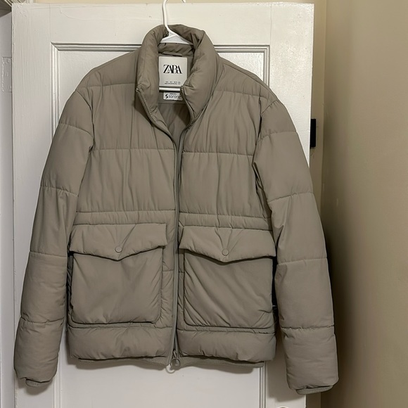 Zara Other - Zara men’s grey puffer jacket, size large